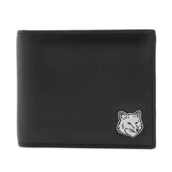 Кошелек Maison Kitsun Fox Head Bifold Wallet, черный