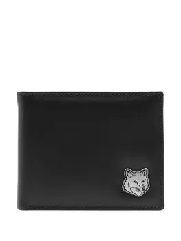 Кошелек Maison Kitsun Fox Head, черный