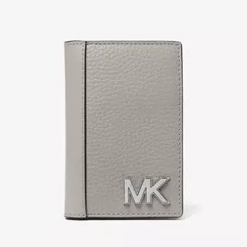 Кошелек Michael Kors Hudson Pebbled Leather, серый