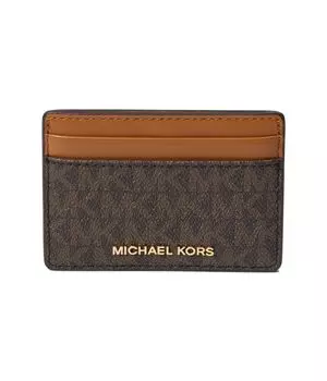 Кошелек MICHAEL Michael Kors Jet Set Card Holder, коричневый