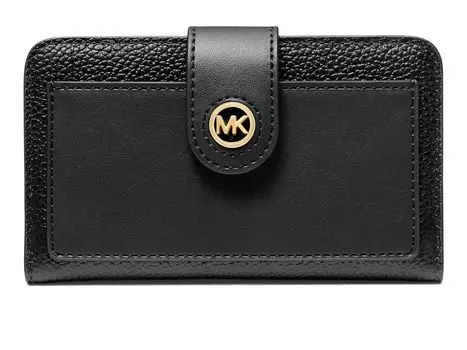 Кошелек MICHAEL Michael Kors Mk Charm Medium Tab Pocket Bifold, черный