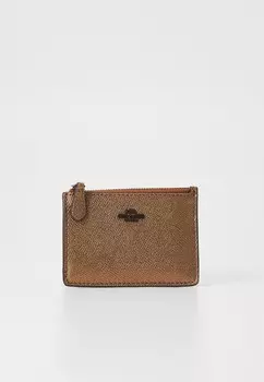 Кошелек MINI ID SKINNY COACH, бронза