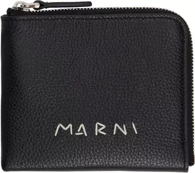 Кошелек на молнии Marni, черный