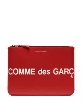 Кошелек с логотипом Comme Des Garons Wallet, красный