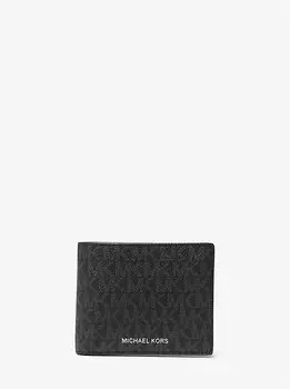 Кошелек с логотипом Cooper и футляром для документов Michael Kors, черный