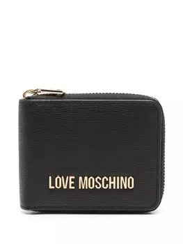 Кошелек с логотипом Love Moschino, черный