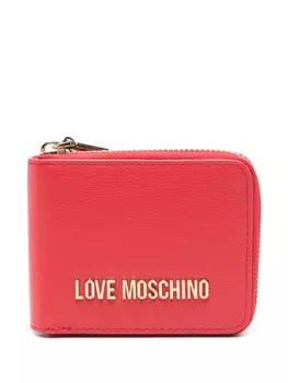 Кошелек с логотипом Love Moschino, красный