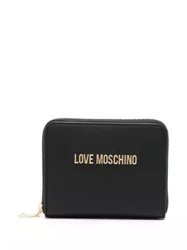 Кошелек с надписью Love Moschino, черный