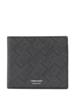 Кошелек с принтом Ганчини Ferragamo, черный