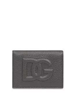 Кошелек с тисненым логотипом Dolce & Gabbana, серый