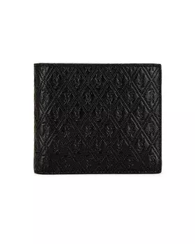 Кошелек Saint Laurent All Over Monogramme Bifold, черный