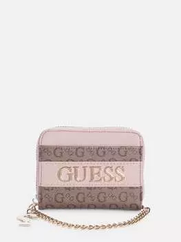 Кошелек Tasha на молнии Guess Factory, цвет Natural Multi