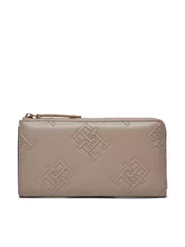 Кошелек Th Refined Large Za Mono Tommy Hilfiger, серый