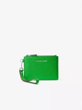 Кошелёк Michael Michael Kors Leather Coin, тёмно-зелёный