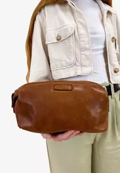 Косметичка CASPIAN Gusti Leder, цвет cognac