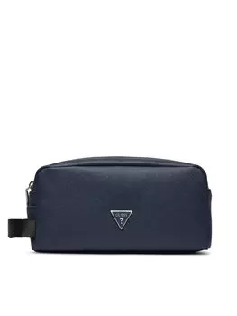 Косметичка Certosa Saffiano Eco Accessories PMECSA Guess, темно-синий