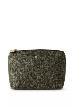 Косметичка CLASSICA MEDIUM Borbonese, темно-зеленый
