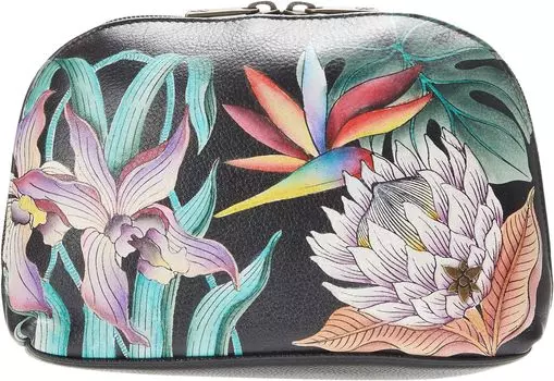 Косметичка Large Cosmetic Pouch 1164 Anuschka, цвет Island Escape Black