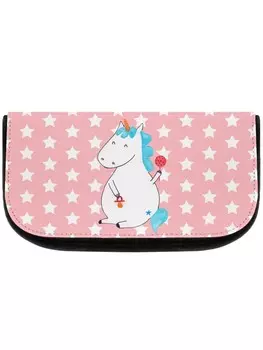 Косметичка Mr & Mrs Panda Einhorn Baby ohne Spruch, цвет rot pastell