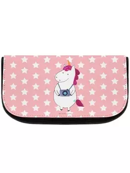 Косметичка Mr & Mrs Panda Einhorn Fotograf ohne Spruch, цвет rot pastell