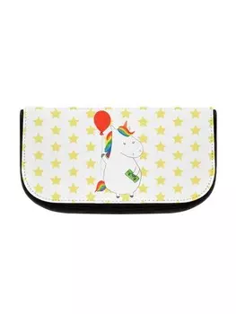 Косметичка Mr & Mrs Panda Einhorn Luftballon ohne Spruch, белый