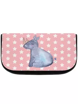 Косметичка Mr & Mrs Panda Einhorn Nashorn ohne Spruch, цвет rot pastell