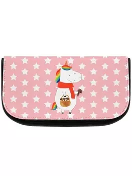 Косметичка Mr & Mrs Panda Einhorn Pilz ohne Spruch, цвет rot pastell