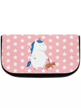 Косметичка Mr & Mrs Panda Einhorn Teddy ohne Spruch, цвет rot pastell