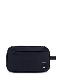 Косметичка с логотипом Emporio Armani, синий