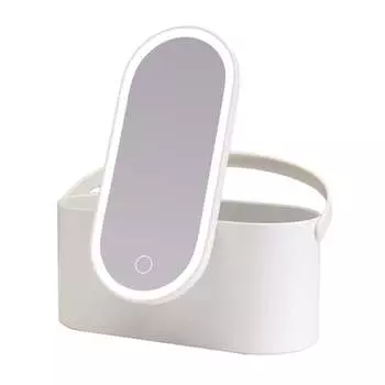 Косметичка с регулируемым светодиодным зеркалом (USB), белый Magnifique, AILORIA, белый