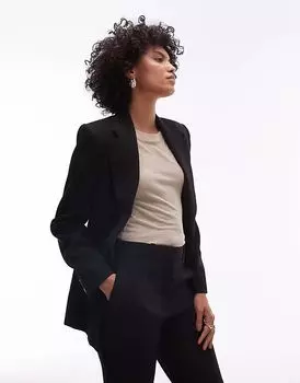 Костюм-блейзер Mango черного цвета