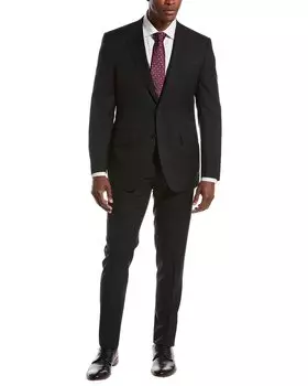Костюм Canali из 2-х шерстяных тканей, черный