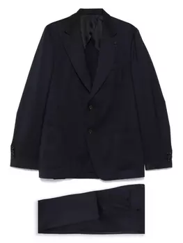 Костюм с брошью Lardini, синий
