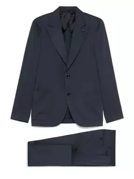 Костюм с брошью Lardini, синий