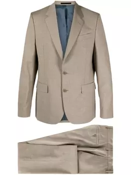 Костюм с однобортным пиджаком Paul Smith, коричневый