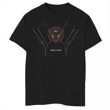 Костюм с реактором дугового реактора Marvel Iron Man для мальчиков 8–20 лет, футболка с графическим рисунком и плакатом Marvel