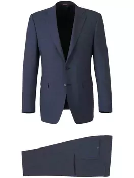 Костюм в клетку Canali, синий