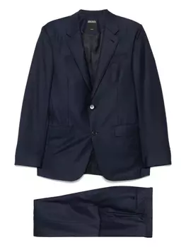 Костюм в полоску от Zegna, синий