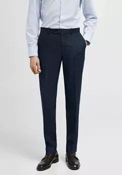 Костюмные брюки Mango, цвет dark navy
