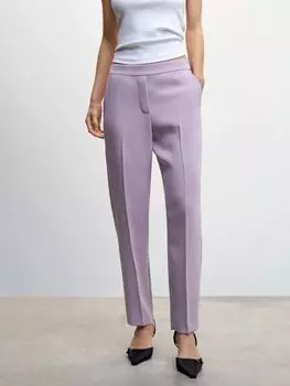 Костюмные брюки Mango, пастельно-фиолетовый