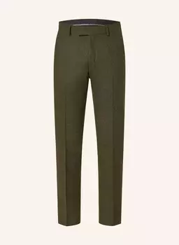 Костюмные брюки очень узкого кроя tenuta TIGER OF SWEDEN, цвет 45E Dark Khaki Green
