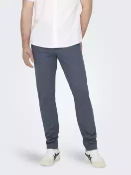Костюмные брюки ONLY & SONS "ONSMARK PETE SLIM DOBBY 0058 PANT NOOS", цвет Bering Sea