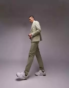 Костюмные брюки Topman светло-хаки