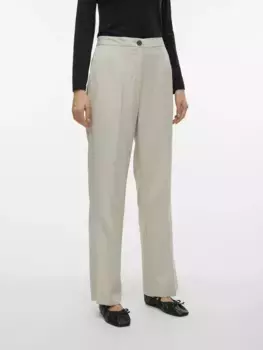 Костюмные брюки Vero Moda "VMRITA MW STRAIGHT PANT NOOS", цвет Silver Lining