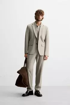 Костюмные брюки ZARA, кэмел