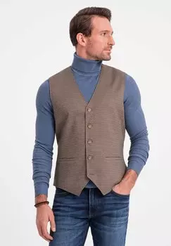 Костюмный жилет CASUAL Ombre, цвет brown