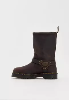 Ковбойские/байкерские сапоги ANISTONE HI UNISEX Dr. Martens, темно-коричневый