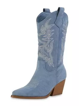 Ковбойские сапоги Van Hill Cowboy Boots Ella, светло-синий