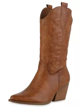 Ковбойские сапоги Van Hill Cowboy Boots Evelyn, коричневый
