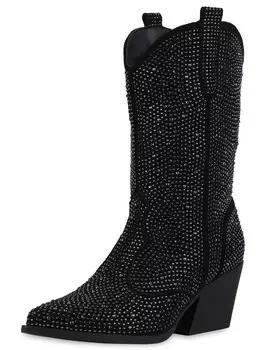 Ковбойские сапоги Van Hill Cowboy Boots Serenity, черный